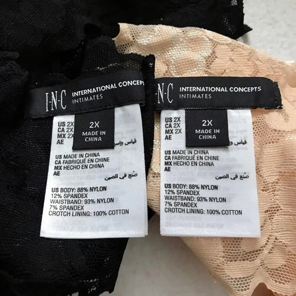 Inc International Concepts NWT 2 Lace Thongs Bundle Women 2X - Picture 9 of 11